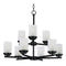 Maxim 10206FT Corona 9-lt 28" Chandelier, Frosted Glass