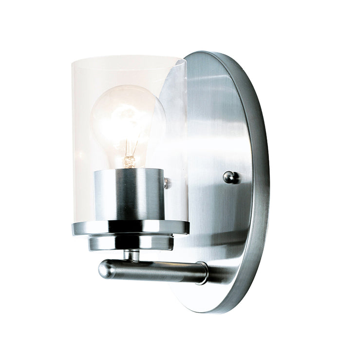 Maxim 10211CL Corona 1-lt 8" Tall Wall Sconce