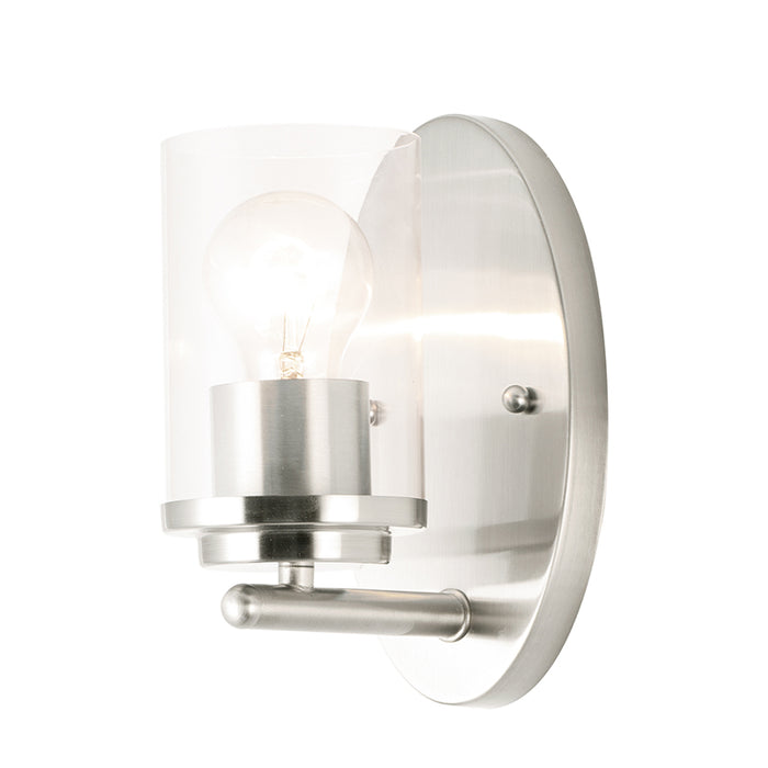Maxim 10211CL Corona 1-lt 8" Tall Wall Sconce