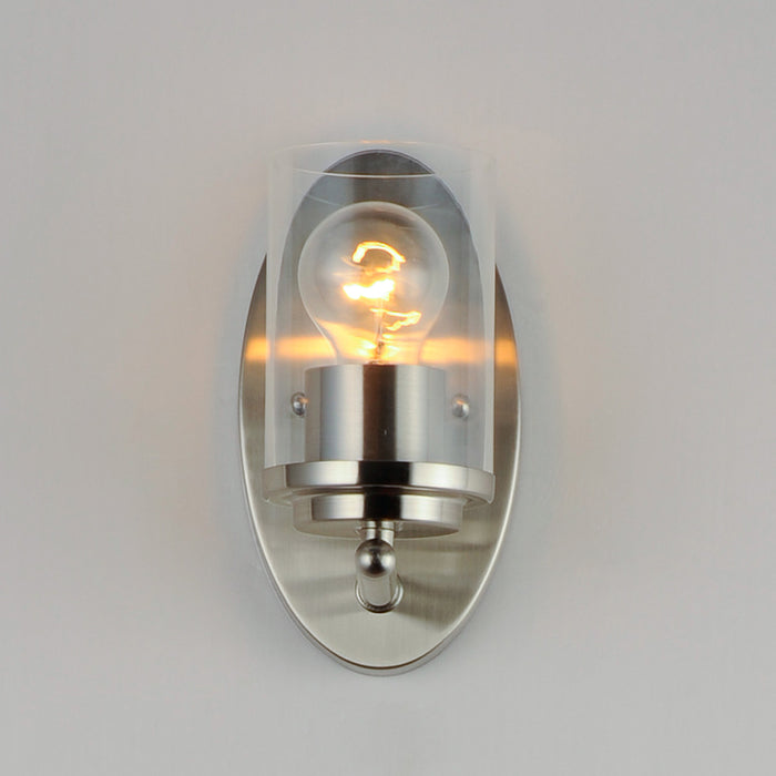 Maxim 10211CL Corona 1-lt 8" Tall Wall Sconce