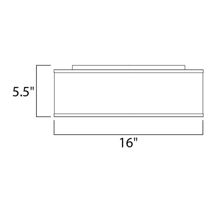 Maxim 10220 Prime 3-lt 16" LED Flush Mount