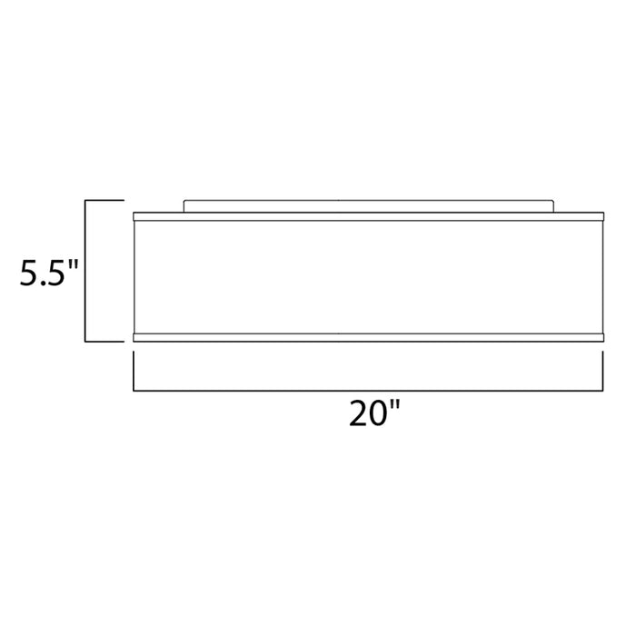 Maxim 10223 Prime 5-lt 20" LED Flush Mount