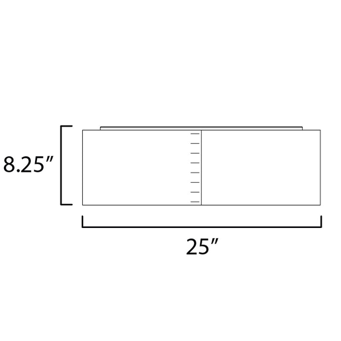 Maxim 10227 Prime 1-lt 25" LED Flush Mount