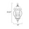 Maxim 1039 Crown Hill 4-lt 10" Outdoor Hanging Lantern