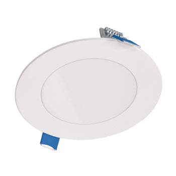 Halo HLBSL4 4" LED Round Smooth Lens Downlight with Remote Driver/Junction Box, 4000K/5000K/6000K CCT