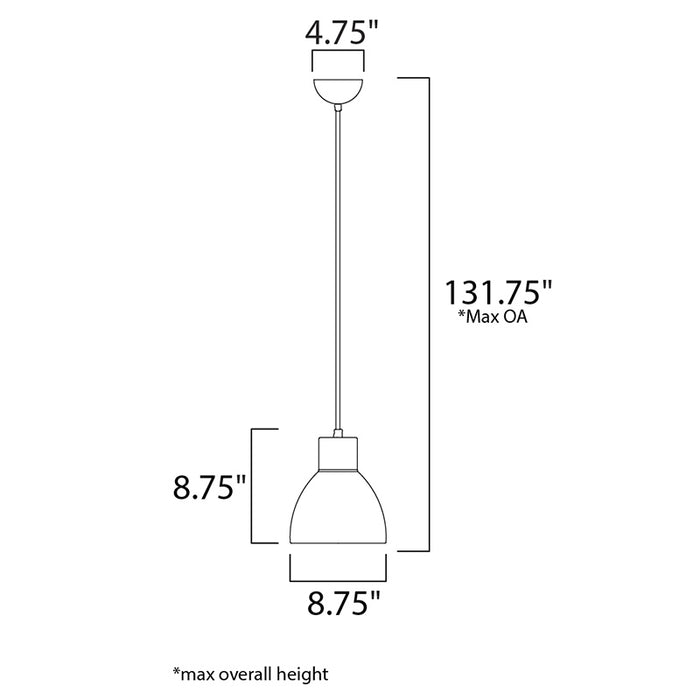 Maxim 11022 Cora 1-lt 9" Pendant