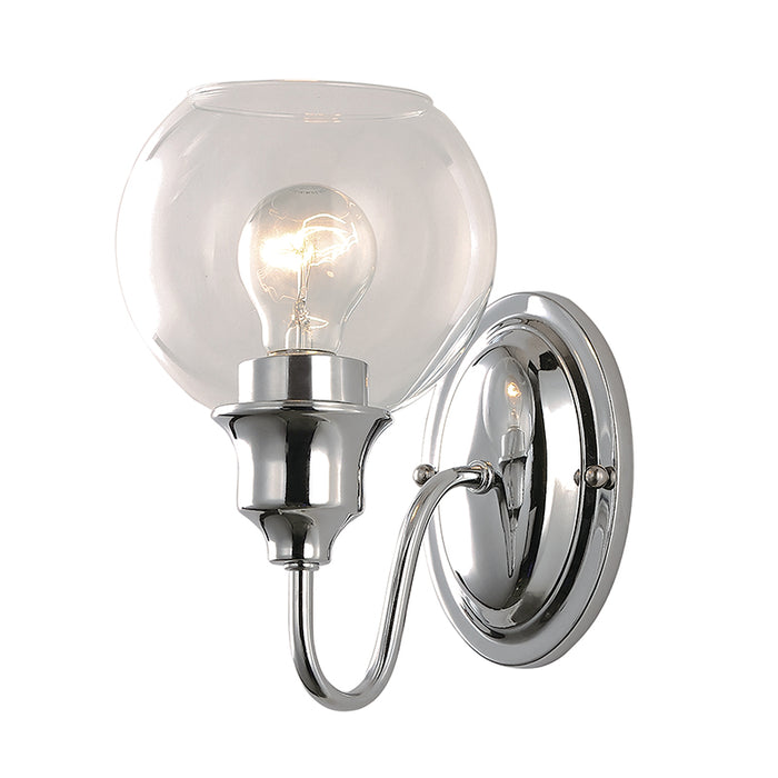 Maxim 1111PC Ballord 1-lt 9" Tall Wall Sconce