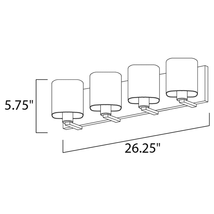Maxim 11254 Wrap 4-lt 26" Bath Vanity