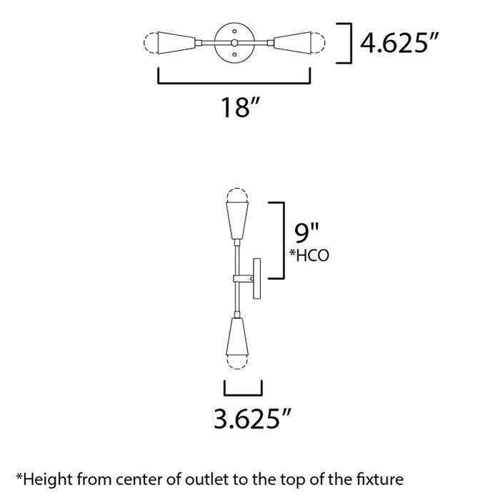 Maxim 11262 Lovell 2-lt 5" Wall Sconce
