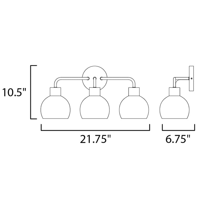 Maxim 11273 Coraline 3-lt 22" Bath Vanity