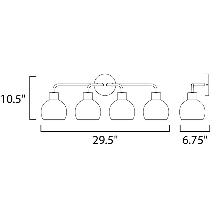 Maxim 11274 Coraline 4-lt 30" Bath Vanity