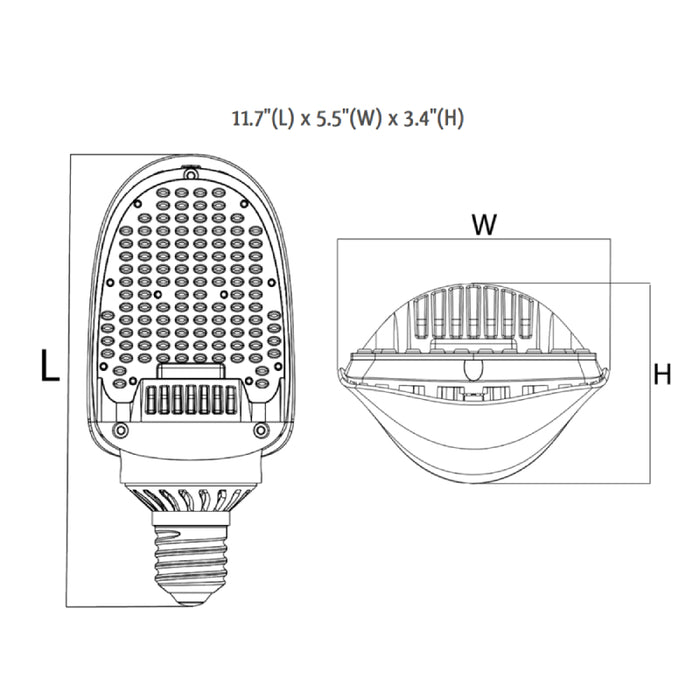 Westgate CL-FLT 115W LED Flat HID Retrofit Lamps