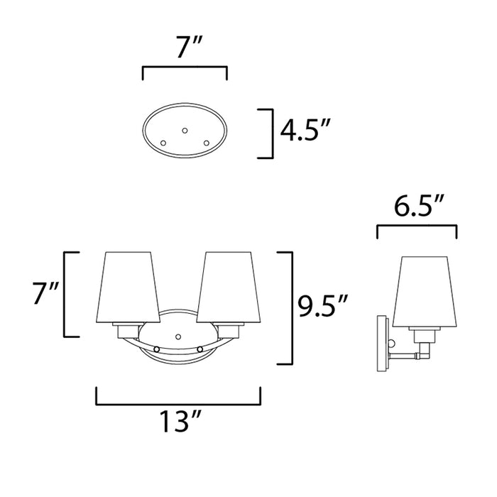 Maxim 11832 Shelter 2-lt 13" Bath Vanity