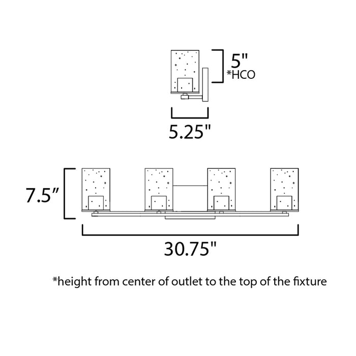 Maxim 11844 Sleek 4-lt 31" Bath Vanity