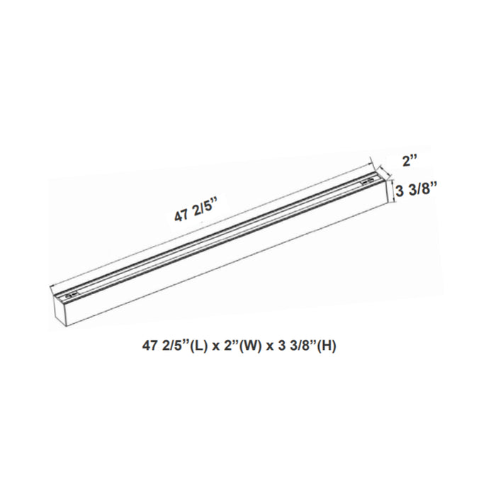 Westgate SCX2 4FT 40W 2" Width, LED Linkable Linear Light, CCT
