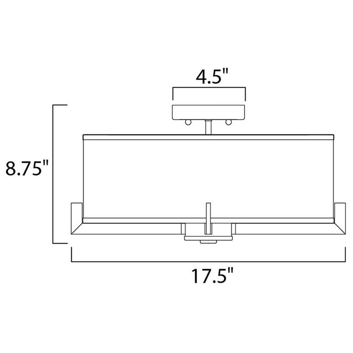 Maxim 12050 Nexus 3-lt 18" Flush Mount