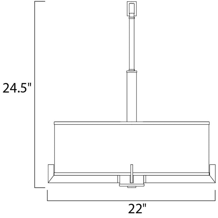 Maxim 12053 Nexus 4-lt 22" Pendant
