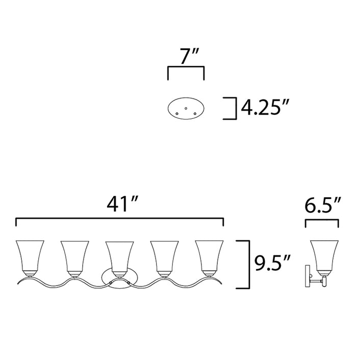 Maxim 12085 Vital 5-lt 41" Bath Vanity