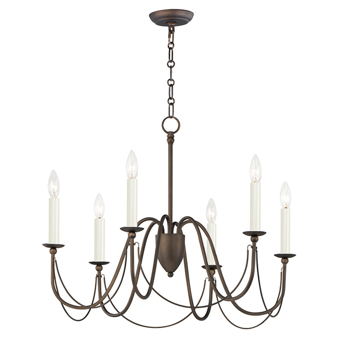 Maxim 12166 Plumette 6-lt 28" Chandelier