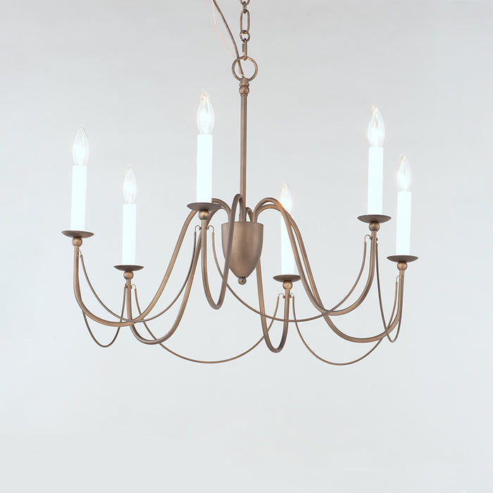 Maxim 12166 Plumette 6-lt 28" Chandelier