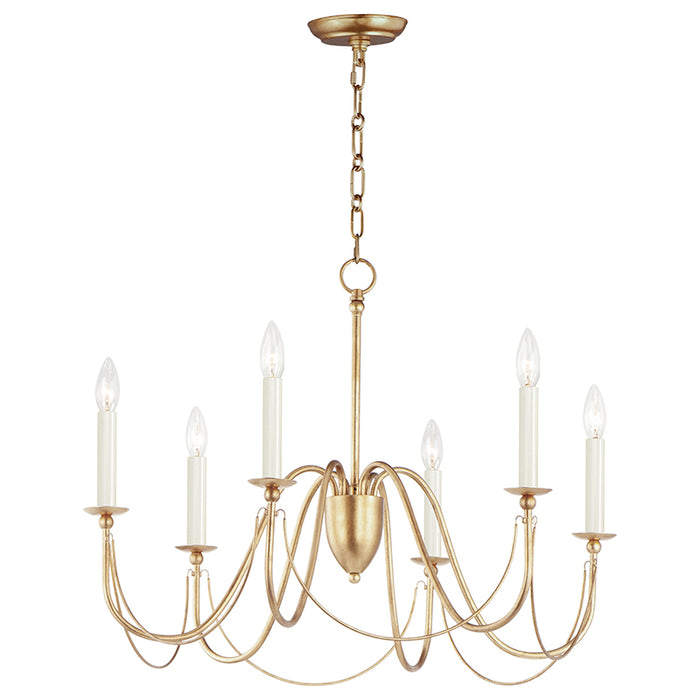 Maxim 12166 Plumette 6-lt 28" Chandelier