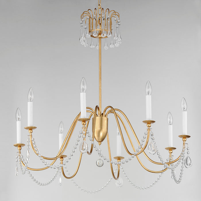 Maxim 12166 Plumette 6-lt 28" Chandelier with Crystal