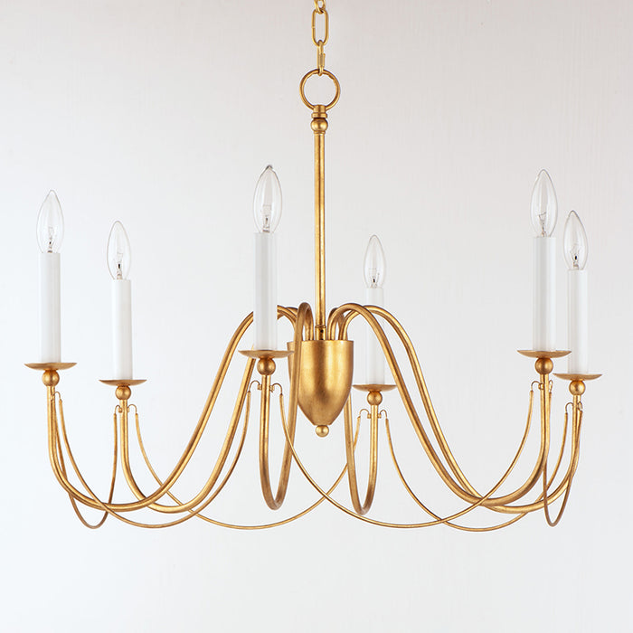 Maxim 12166 Plumette 6-lt 28" Chandelier