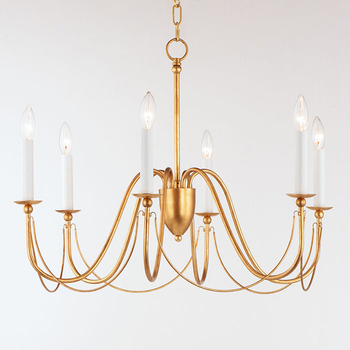 Maxim 12166 Plumette 6-lt 28" Chandelier