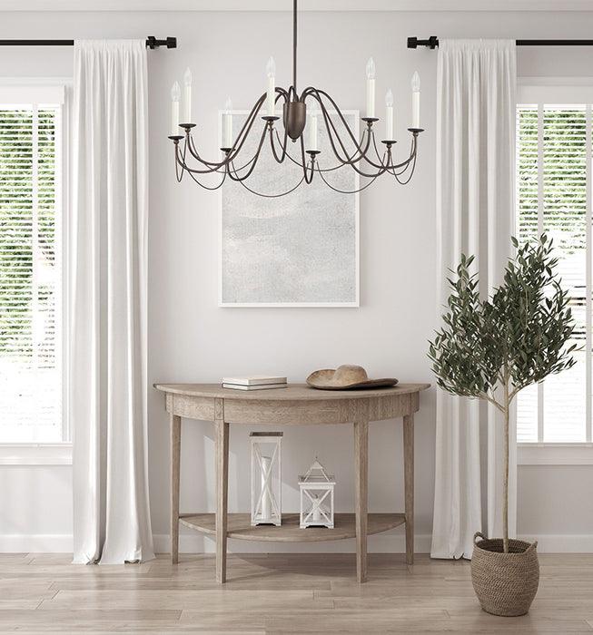 Maxim 12168 Plumette 8-lt 36" Chandelier