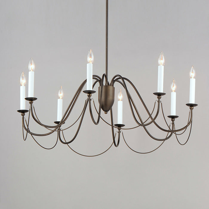 Maxim 12168 Plumette 8-lt 36" Chandelier