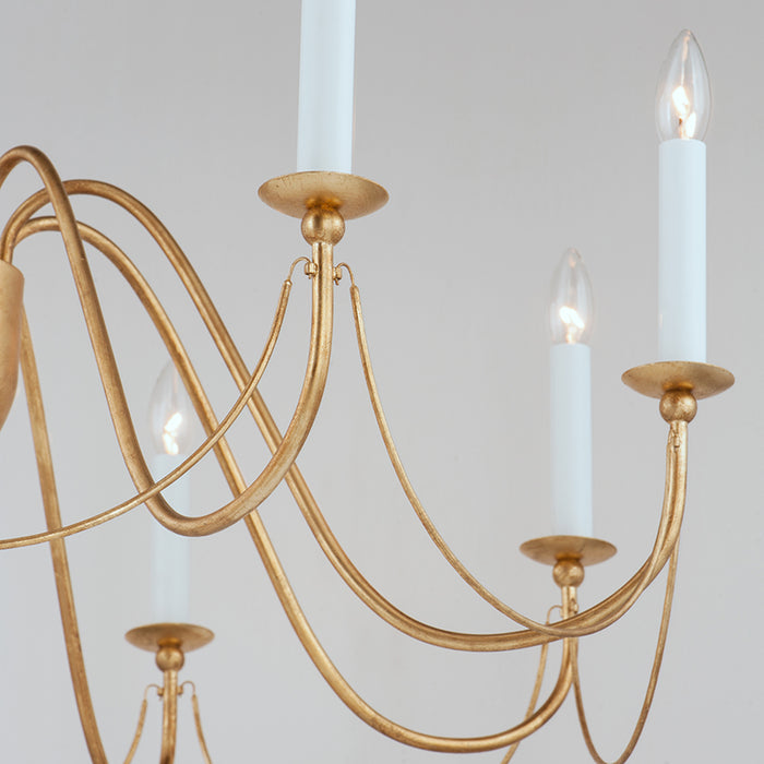 Maxim 12168 Plumette 8-lt 36" Chandelier