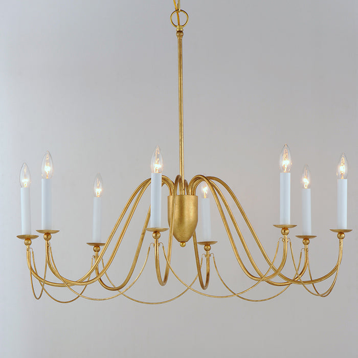 Maxim 12168 Plumette 8-lt 36" Chandelier