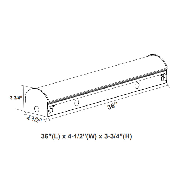 Westgate LSL 3FT 30W LED Strip Light, CCT