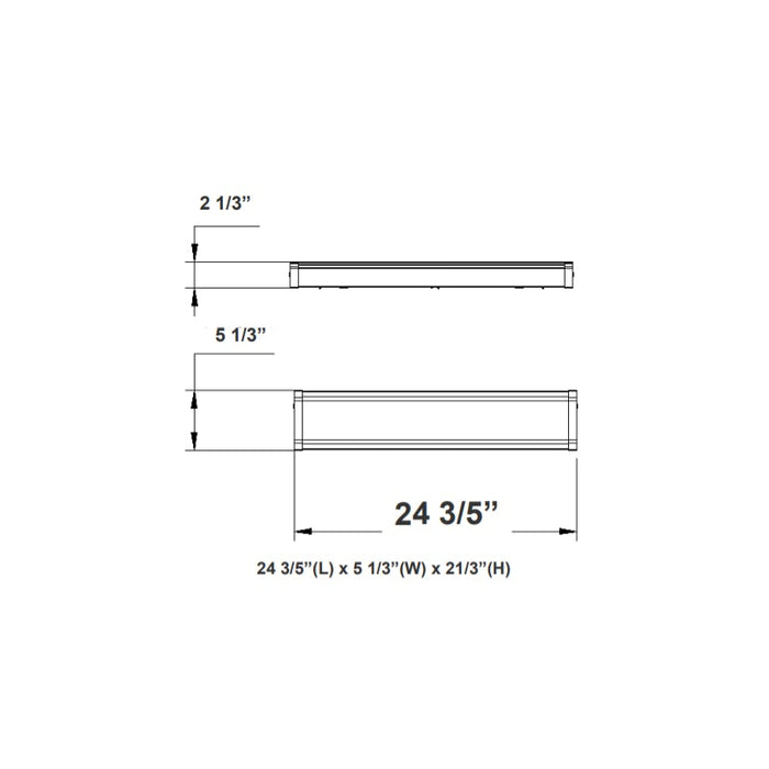 Westgate WAE 2FT 20W LED Wraparound Light, CCT, Triac Dimming