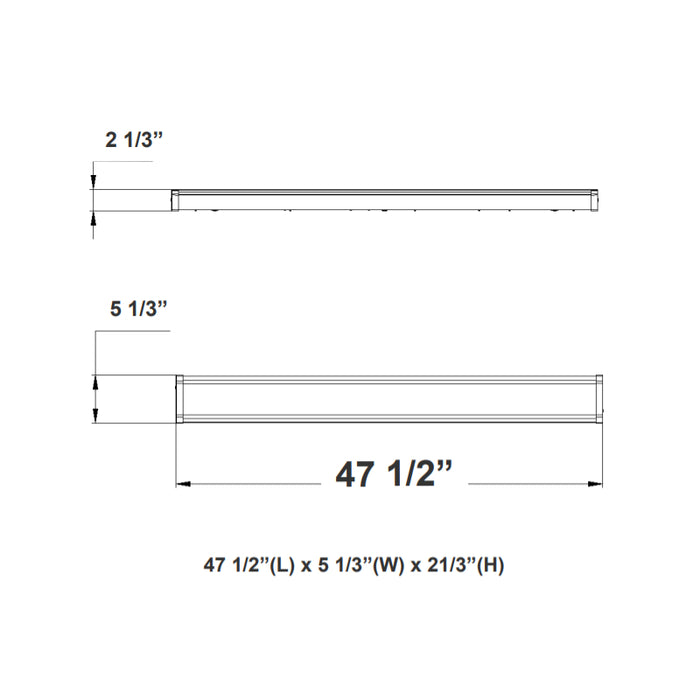 Westgate WAE 4FT 40W LED Wraparound Light, CCT, 0-10V & Triac Dimming