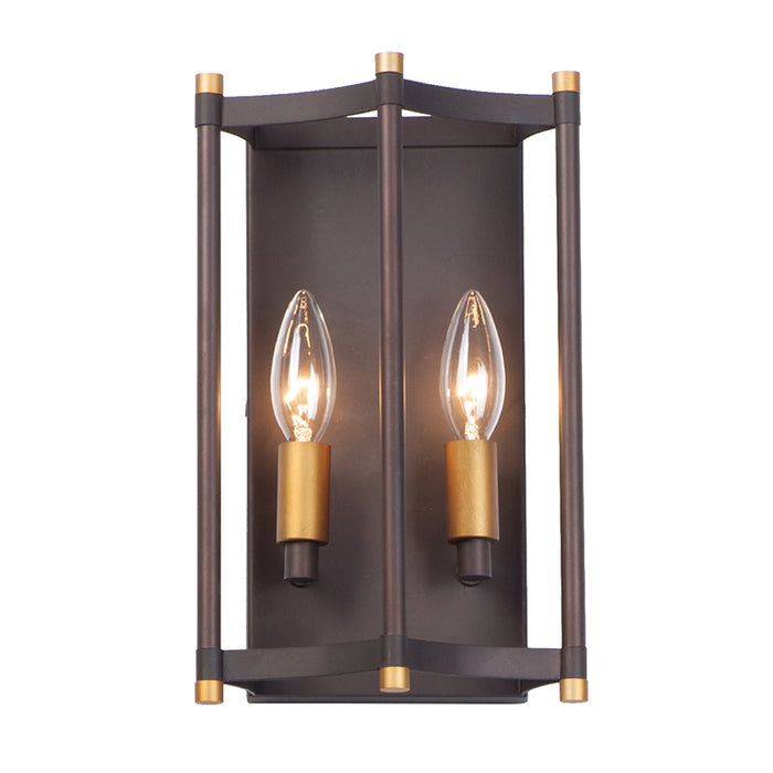 Maxim 13599 Wellington 2-lt 12" Tall Wall Sconce