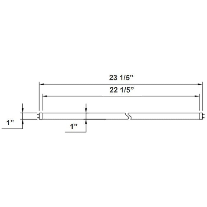 Westgate T8-EZ6-GS 2FT 10W LED T8 Linear Lamp, 4000K, 12-Pack