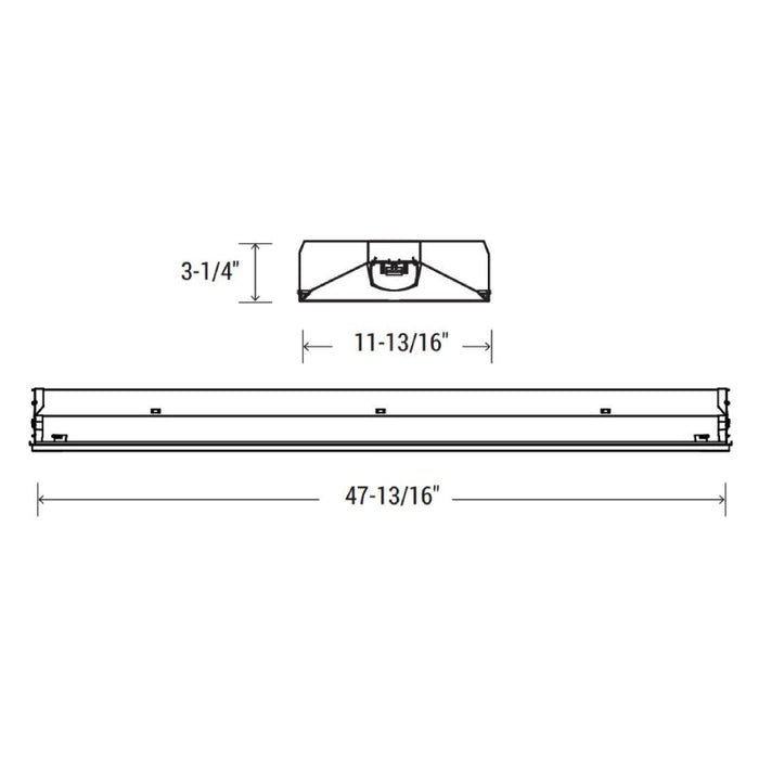 Oracle 14-OEVHP 1x4 LED Shallow Plenum Recessed Troffer,  Multi-Lumen & Multi-CCT