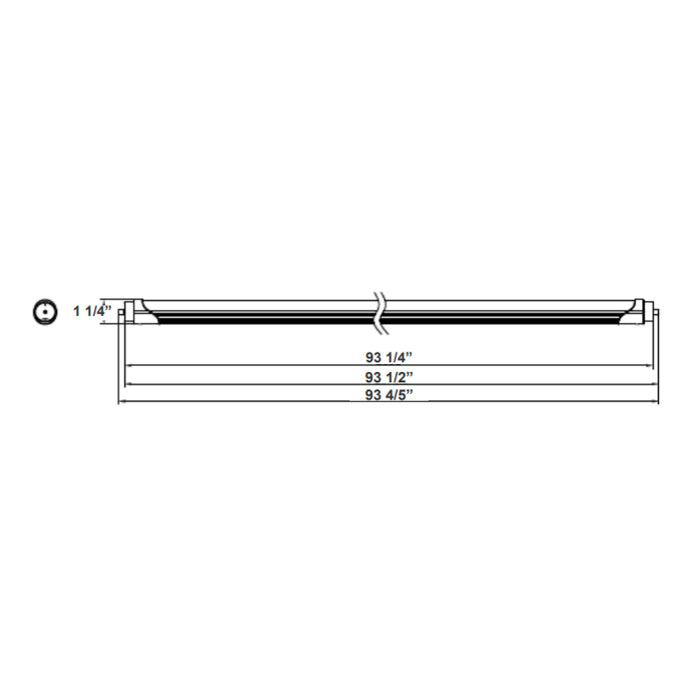 Westgate T8-HL 8FT 40W LED T8 Linear Lamp, 4000K, 20-Pack