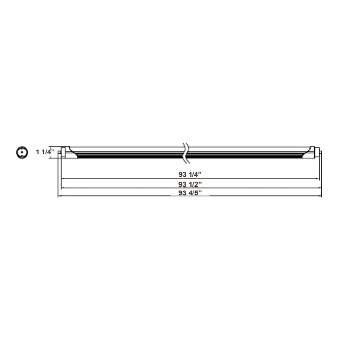 Westgate T8-HL 8FT 40W LED T8 Linear Lamp, 5000K, 20-PACK