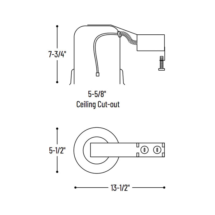Nora NHRIC-5LMRAT 5" IC Air-Tight Dedicated Remodel Housing