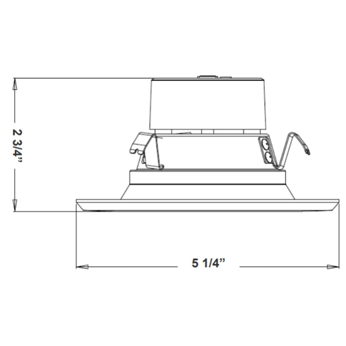 Westgate RDL4-BF 4" 10W LED Baffle Recessed Trim, 5CCT Selectable