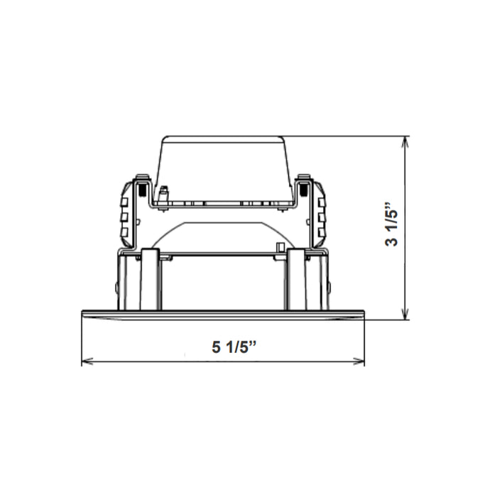 Westgate RDL4-ADJ 4" 8W LED Adjustable Baffle Recessed Trim, 5CCT Selectable