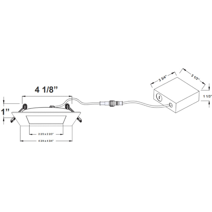 Westgate SSLRB4 4" 9W LED Adjustable Ultra Slim Round-Back Recessed Light, CCT