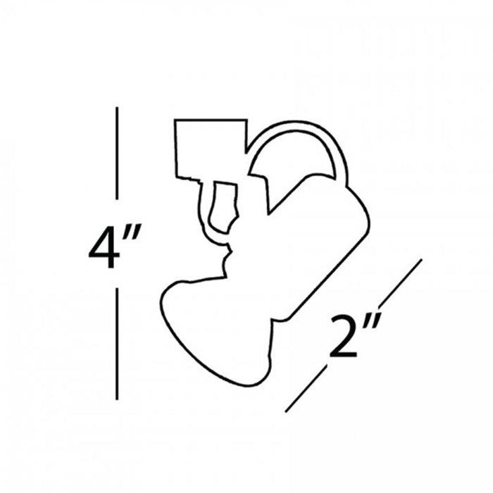 WAC JTK-178 150W Line Voltage Track Head, J/J2 Track