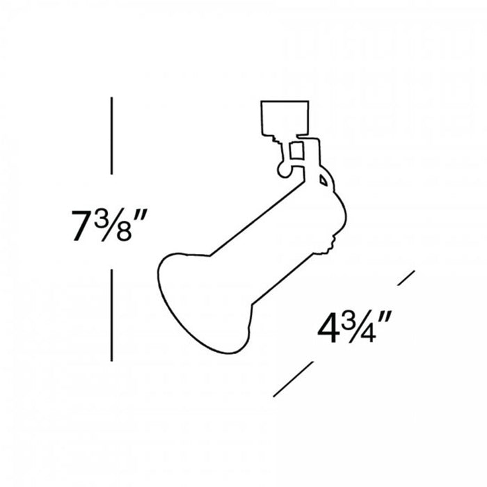 WAC JTK-188 150W Line Voltage Track Head, J/J2 Track