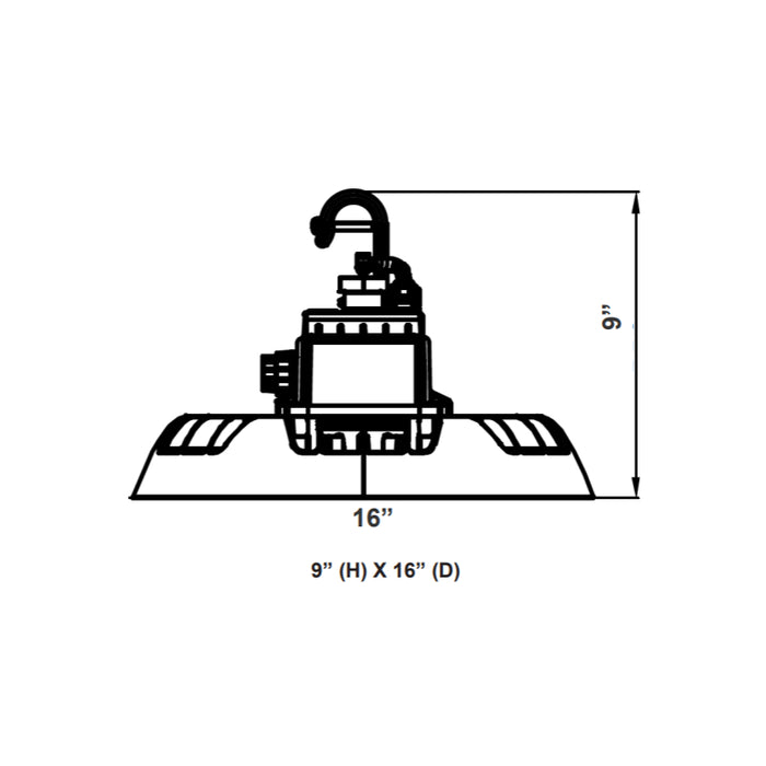 Westgate UHX 150W/200W/240W/300W LED UFO High Bay, 5000K, 480V