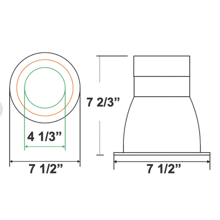 Westgate CRLX6 6" 18W/27W/40W LED Commercial Recessed Light, CCT