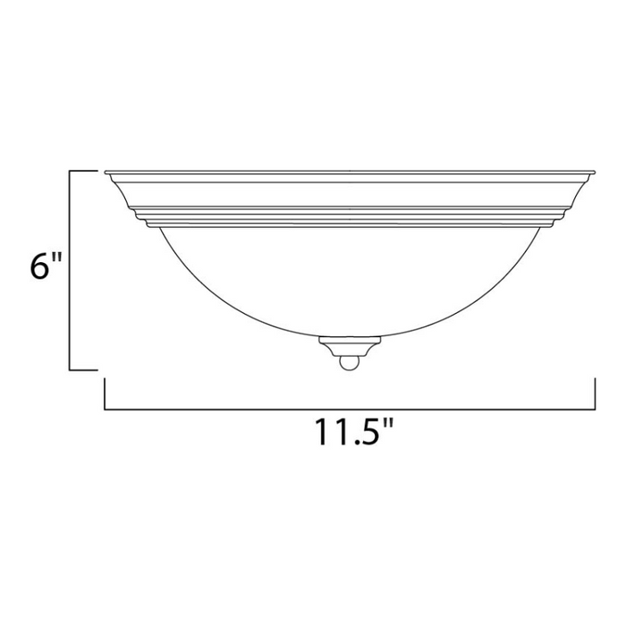 Maxim 1940 Outdoor Essentials - 194x 1-lt 12" Outdoor Flush Mount