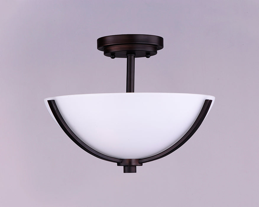 Maxim 20031 Deven 3-lt 14" Semi-Flush Mount